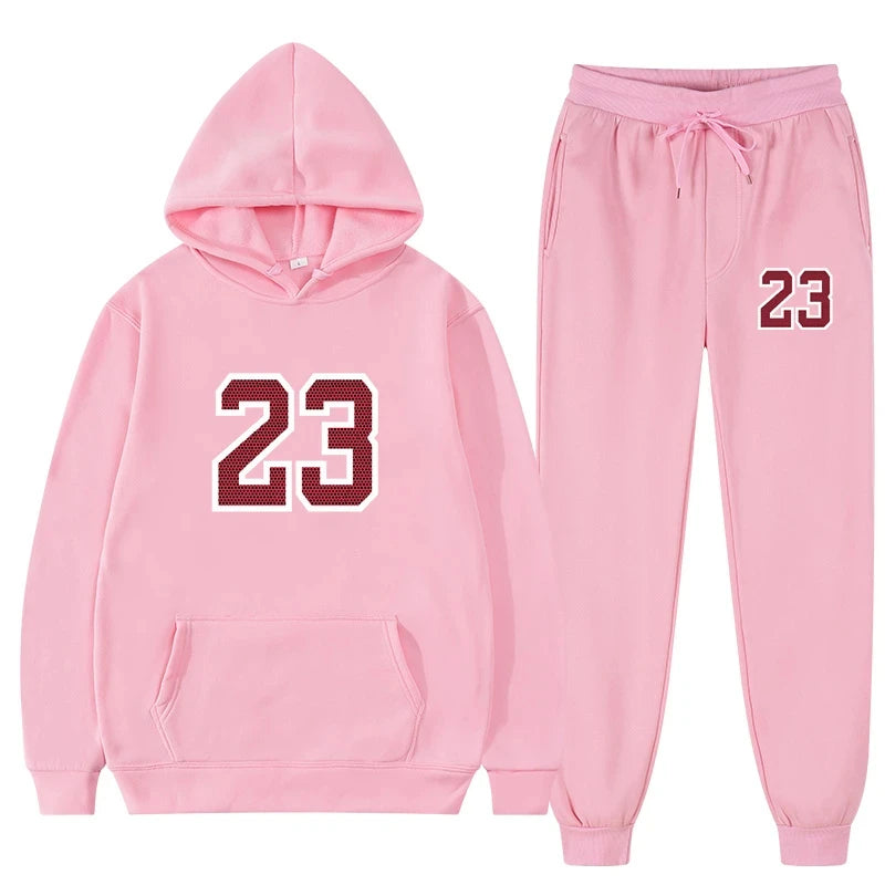 Jogging 2 Pieces Hooded Shirt Track Suits Men's Set Two Piece Set Sport Pants