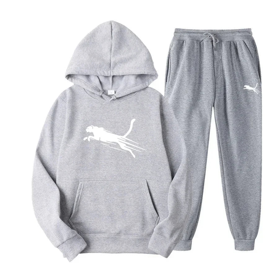 Men's hoodie set autumn and winter fashionable sweatpants