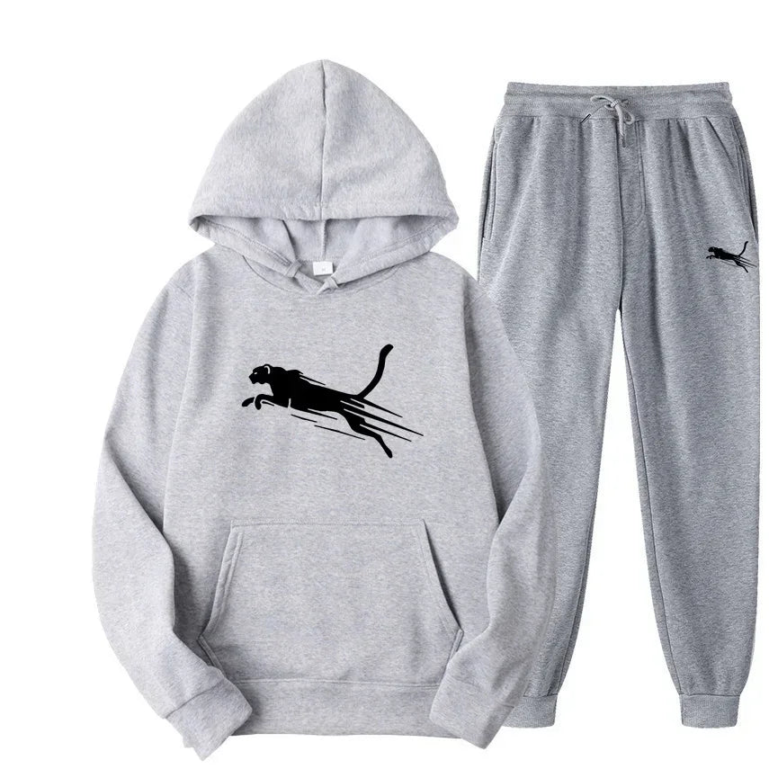 Men's hoodie set autumn and winter fashionable sweatpants