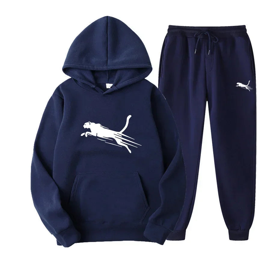 Men's hoodie set autumn and winter fashionable sweatpants