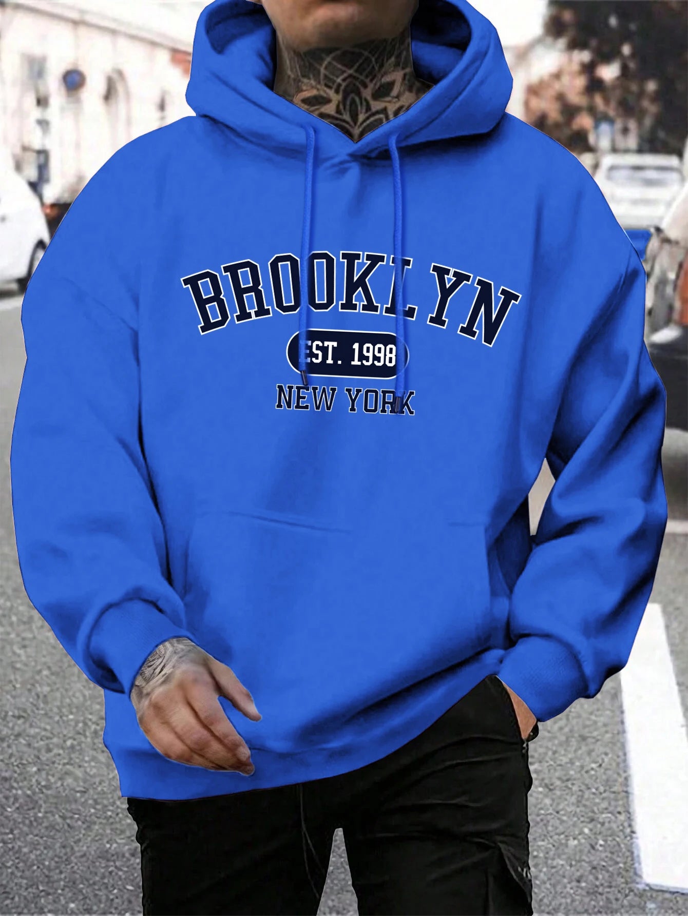 Men Crewneck Fashion Oversized Hoodie