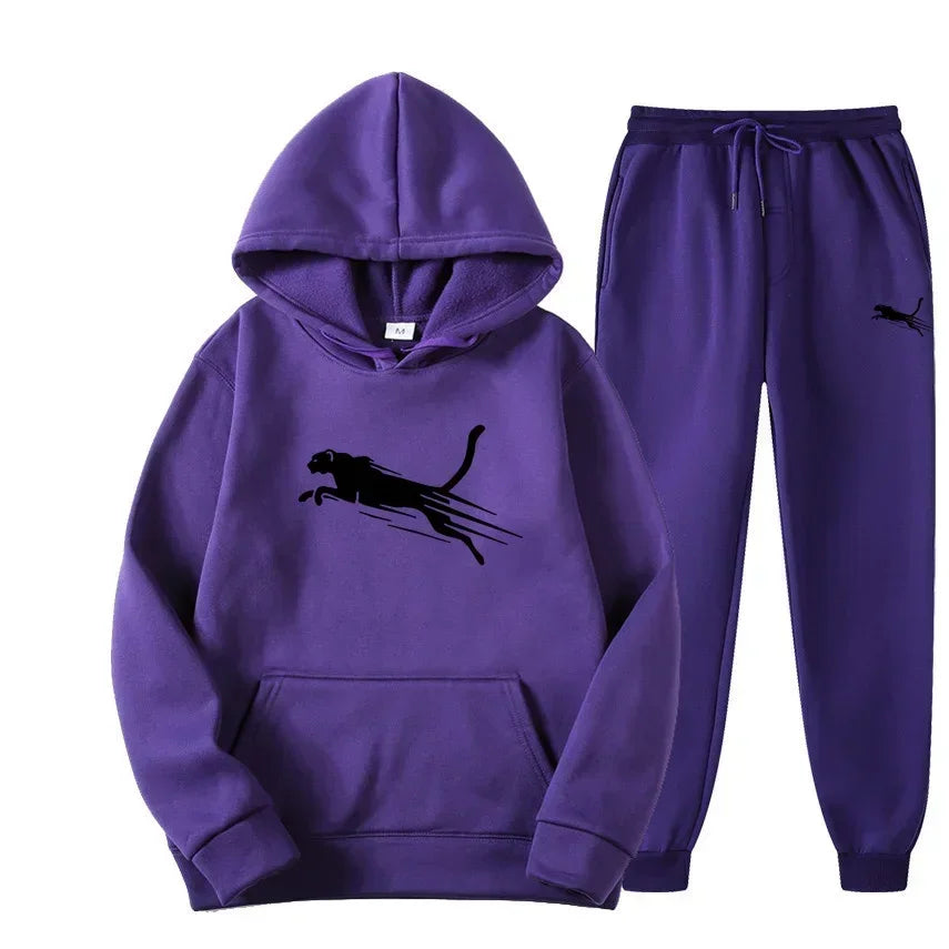 Men's hoodie set autumn and winter fashionable sweatpants