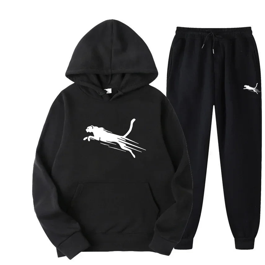 Men's hoodie set autumn and winter fashionable sweatpants
